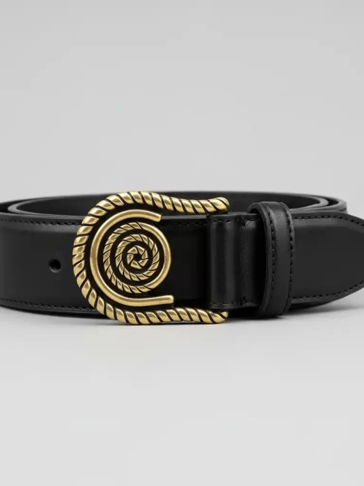 Black Leather Belt