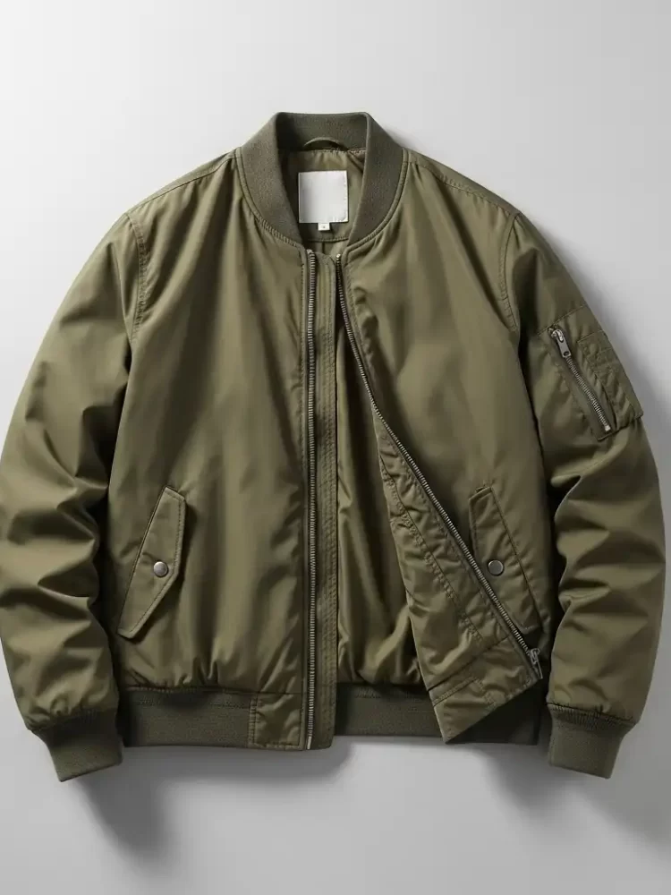 Olive Green Bomber Jacket