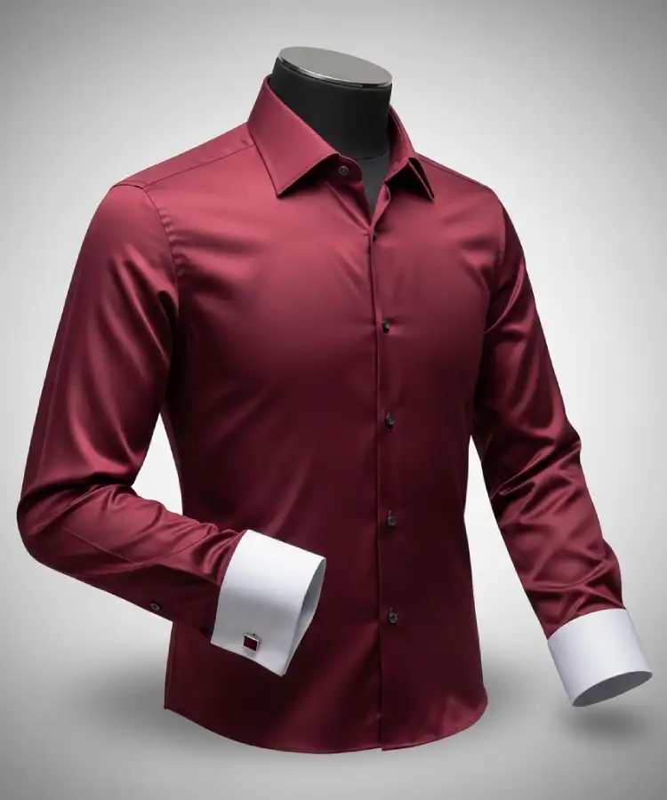 Burgundy Dress Shirt