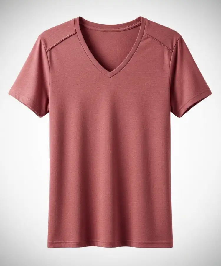 Pink V-Neck T-Shirt